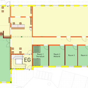 Interaktiver Plan der Behandlungs- und Geräteräume